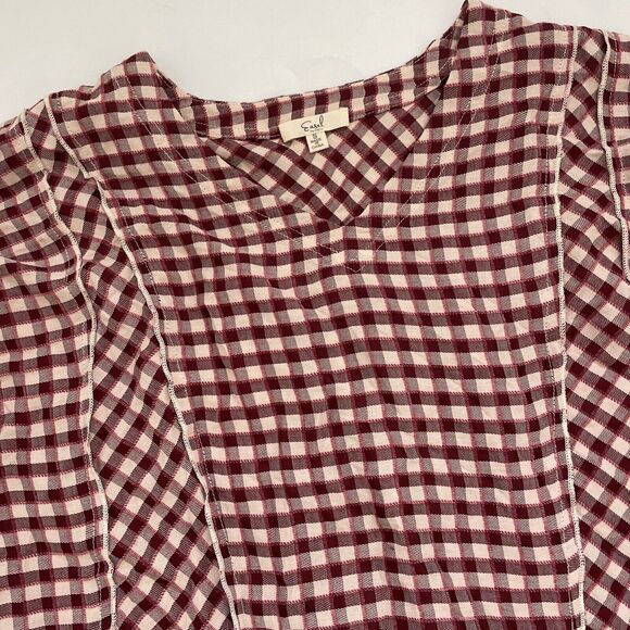 Easel Los Angeles Anthropologie EMBROIDERED Shirt Baggy Oversized Boho Fairycore - Picture 3 of 11